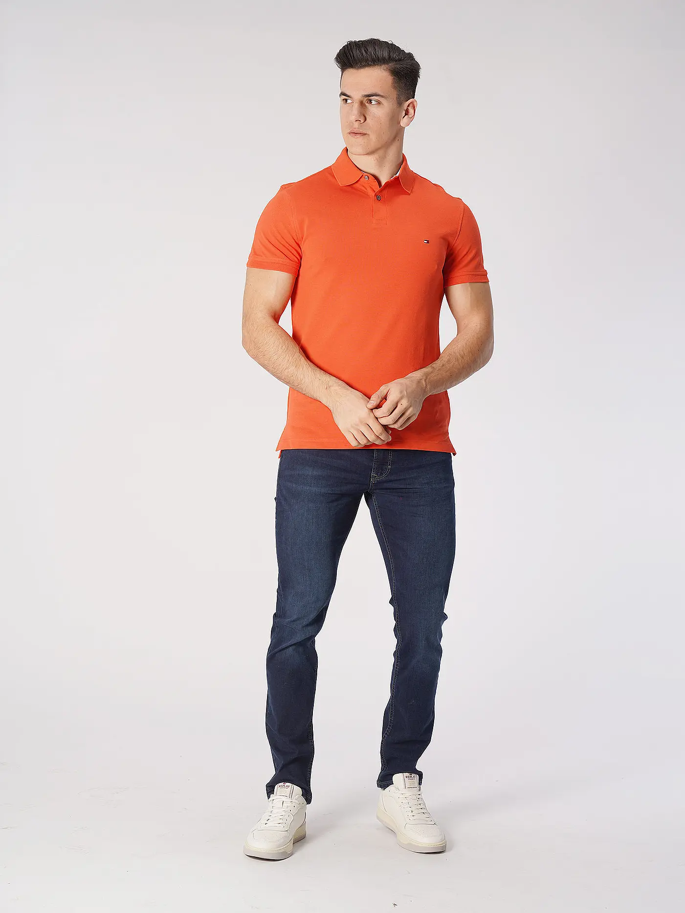 TOMMY HILFIGER | Poloshirt Regular Fit PERFORMANCE | orange
